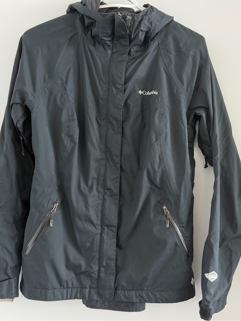 Columbia - Women's Hooded Black Omni-Tech Jacket